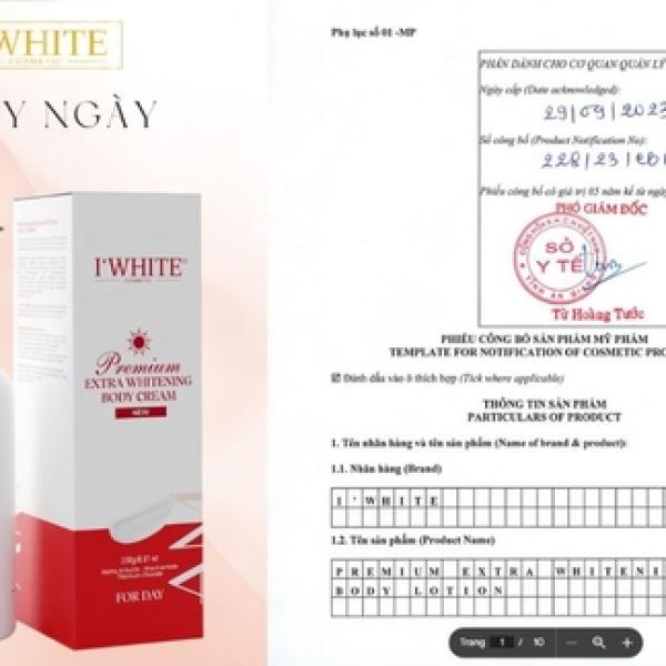 Kem body ngày IWHITE 250ml