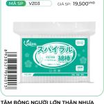 Tăm bông người lớn thân nhựa valisa 200 que (túi zipper)