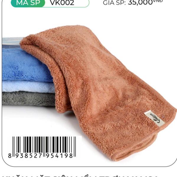 Khăn mặt siêu mềm trơn Valisa (VK002)