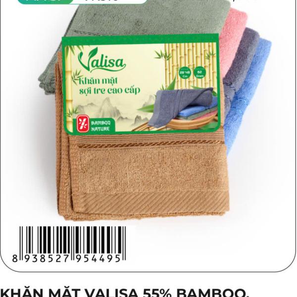 Khăn mặt Valisa VK310(55%BAMBO,25%COTON,20%POLYETER)