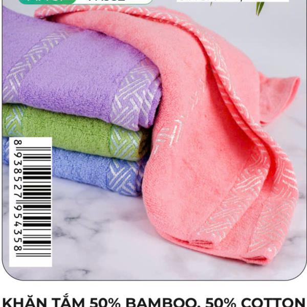 Khăn tắm valisa VK352- 50*100(50%bambo,50%coton)