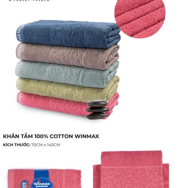 Khăn tắm 100%coton  Winmax (WK304) 70cm*140cm