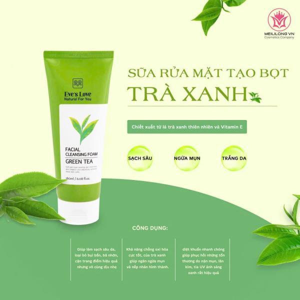 Sữa rửa mặt tinh chất trà xanh