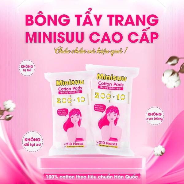 Bông tẩy trang 210 MIẾNG MINISUU