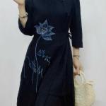 Bộ Trang Phục Áo Dài, Chất Liệu Đũi Vân Mây, Tự Nhiên Thoáng Mát, Mềm Mại