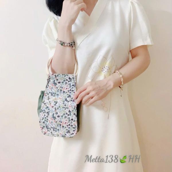 Bộ Trang Phục Áo Dài, Chất Liệu Đũi Vân Mây, Tự Nhiên Thoáng Mát, Mềm Mại