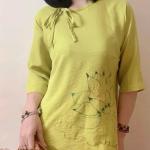 Bộ Trang Phục Áo Dài, Chất Liệu Đũi Vân Mây, Tự Nhiên Thoáng Mát, Mềm Mại