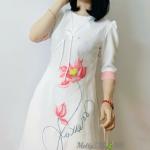 Bộ Trang Phục Áo Dài, Chất Liệu Đũi Vân Mây, Tự Nhiên Thoáng Mát, Mềm Mại