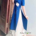 Bộ Trang Phục Áo Dài, Chất Liệu Đũi Vân Mây, Tự Nhiên Thoáng Mát, Mềm Mại