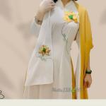 Bộ Trang Phục Áo Dài, Chất Liệu Đũi Vân Mây, Tự Nhiên Thoáng Mát, Mềm Mại