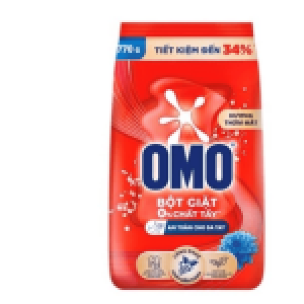 101OMO Bột Giặt Đỏ Hương Thơm Mát 770g/18 gói