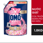 101OMO NướcGiặt MG CửaTrước H.Hoa Oải Hương Thư Thái 1.8kg/4túi