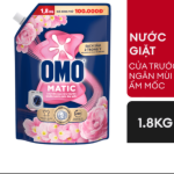101OMO Nước Giặt MG Cửa Trước Ngăn Ngừa Mùi Ẩm Mốc 1.8kg/4 túi
