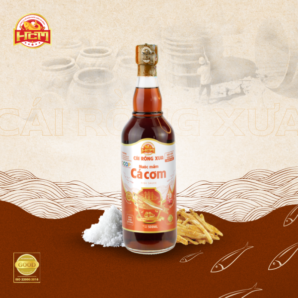 Nước mắm cá cơm – Cái Rồng Xưa – 45 độ đạm