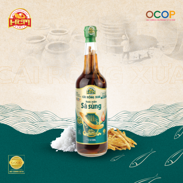 Nước mắm sá sùng Vân Đồn Quảng Ninh - Nước mắm truyền thống Cái Rồng Xưa - 30 độ đạm