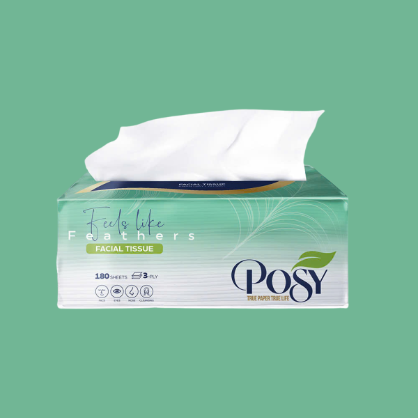 Giấy Khăn lau mặt Posy 180 tờ 3 lớp (48 t/T)