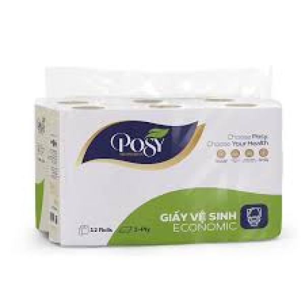 Giấy vệ sinh Posy Economic 12 cuộn- 2 lớp
