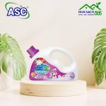 Nước giặt xả lưu hương cao cấp ASC BIO diamonds hương hạnh phúc (can bán nguyệt nắp tím) 3,6kg