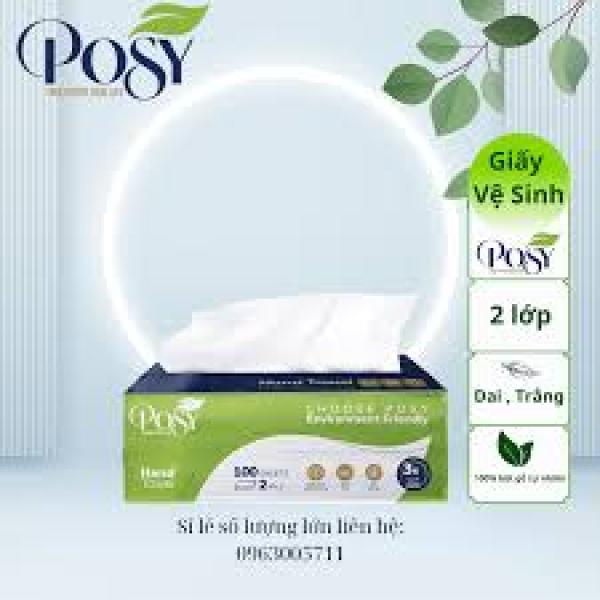 Khăn Giấy Đa năng Posy 100 tờ, 35 gói/ Thùng