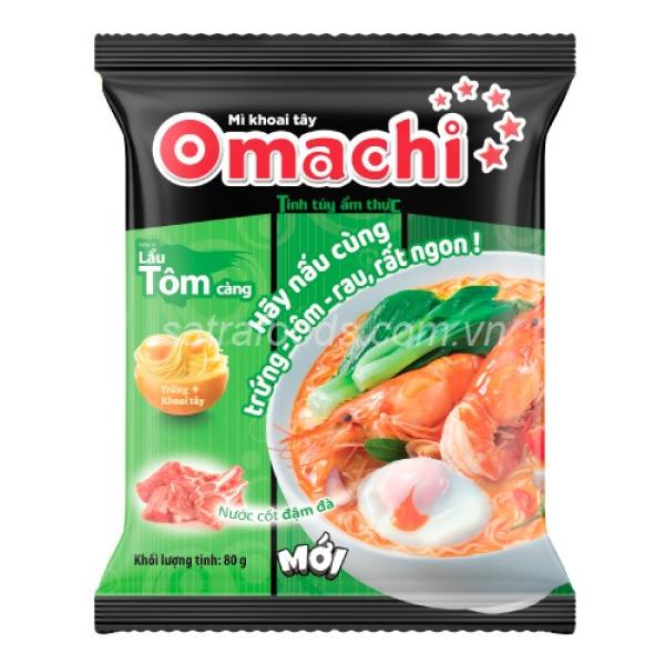 Mì dinh dưỡng khoai tây Omachi hương vị lẩu tôm càng 30gói x 80gr