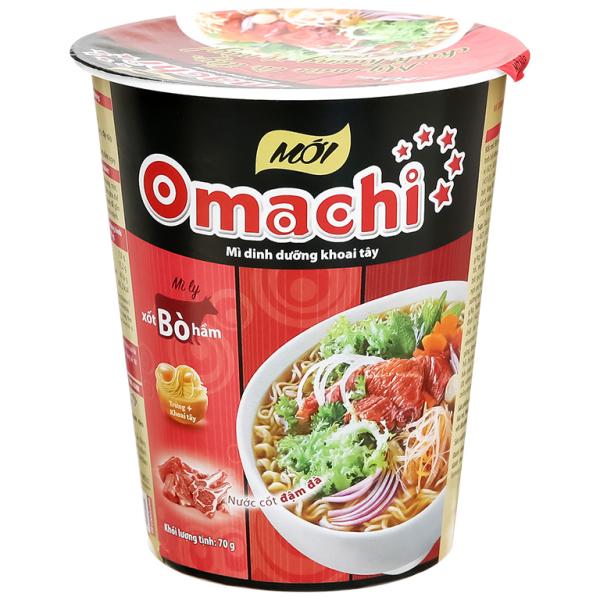 Mì dinh dưỡng khoai tây Omachi xốt Bò hầm 24ly x 69gr