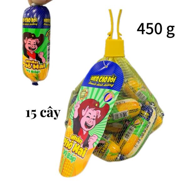 Xúc xích tiệt trùng Heo cao bồi nhân phô mai vị bắp 12túi x 15 cây x 32gr