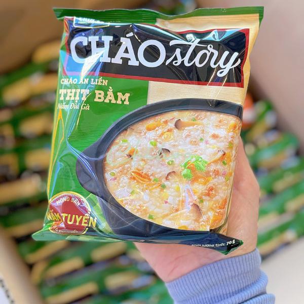 [THÙNG30GÓI-MASAN- Cháo Story Chinsu Thịt bằm nấm đùi gà, Cháo Story Chinsu vị Thịt bằm, Cháo gói Chinsu Story
