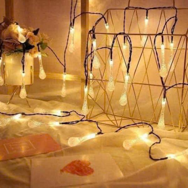 Dây Đèn Giọt Lệ Vàng