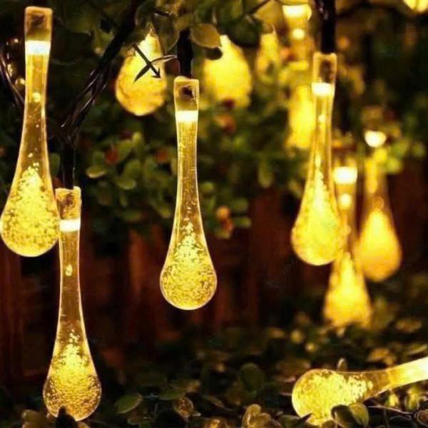 Dây Đèn Giọt Lệ Vàng