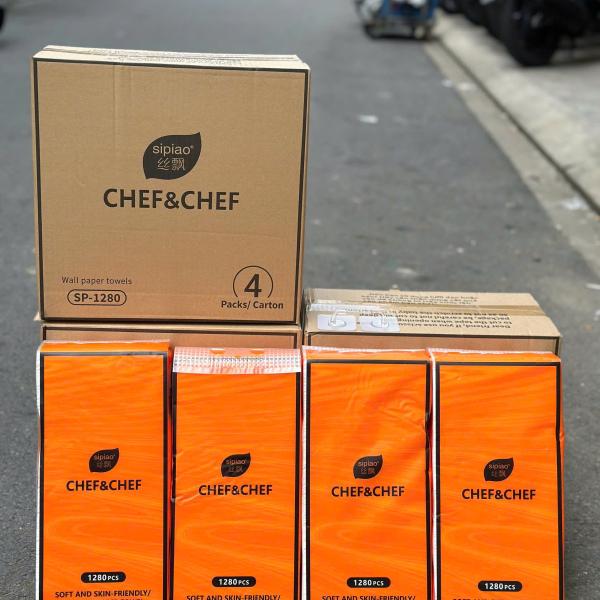 🐼 🐼 🐼 Giấy Rút Sipao Cam Thùng 4 túi