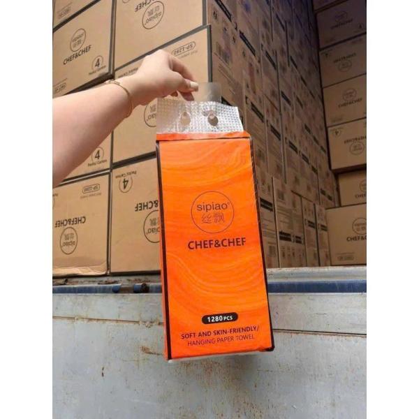 🐼 🐼 🐼 Giấy Rút Sipao Cam Thùng 4 túi
