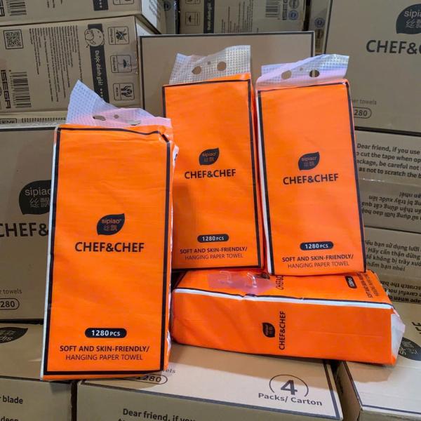 🐼 🐼 🐼 Giấy Rút Sipao Cam Thùng 4 túi