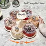 Khay mứt tết xoay 360 độ sang trọng cao cấp mẫu mới nhất 🥇
