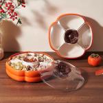 KHAY ĐỰNG MỨT TẾT, BÁNH KẸO , HÌNH QUẢ HỒNG , ẤM LO ĐỦ ĐẦY