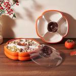 KHAY ĐỰNG MỨT TẾT, BÁNH KẸO , HÌNH QUẢ HỒNG , ẤM LO ĐỦ ĐẦY