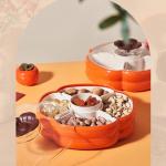 KHAY ĐỰNG MỨT TẾT, BÁNH KẸO , HÌNH QUẢ HỒNG , ẤM LO ĐỦ ĐẦY