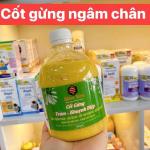 Cốt Gừng Tràm Khuynh Diệp Điền Kim Tắm Bé Ngâm Chân Thư Giãn Lau Người Giữ Ấm Cơ Thể Chai 500ml
