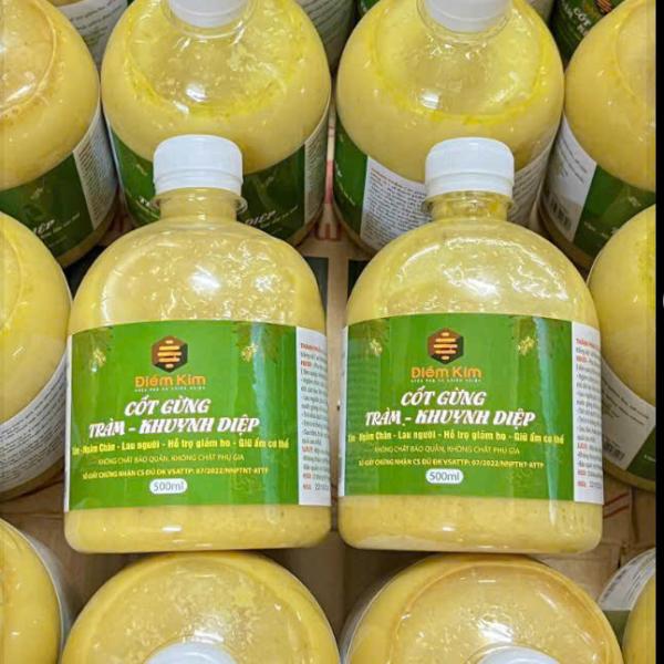 Cốt Gừng Tràm Khuynh Diệp Điền Kim Tắm Bé Ngâm Chân Thư Giãn Lau Người Giữ Ấm Cơ Thể Chai 500ml