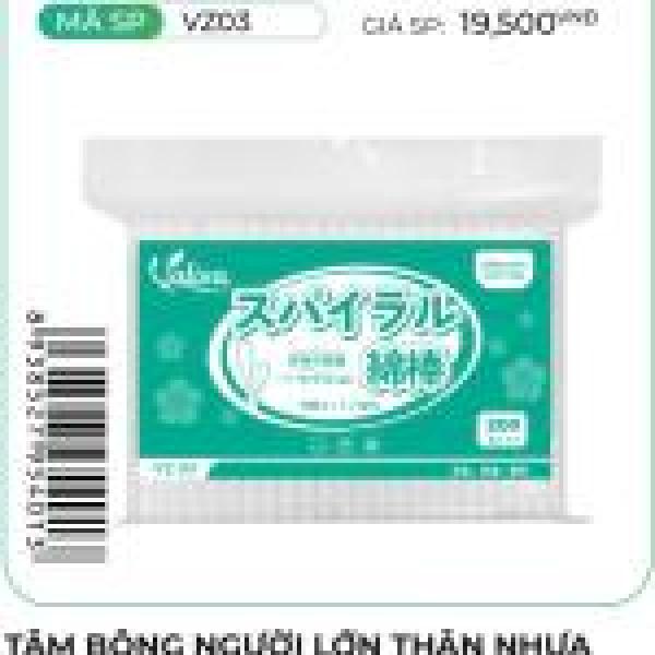 Tăm bông người lớn thân trúc valisa 100 que (túi zipper)