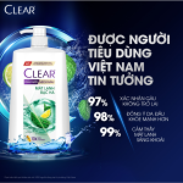 109CLEAR dầu gội mát lạnh bạc hà 1.4kg/6-Chai